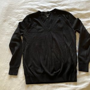 Black V neck sweater